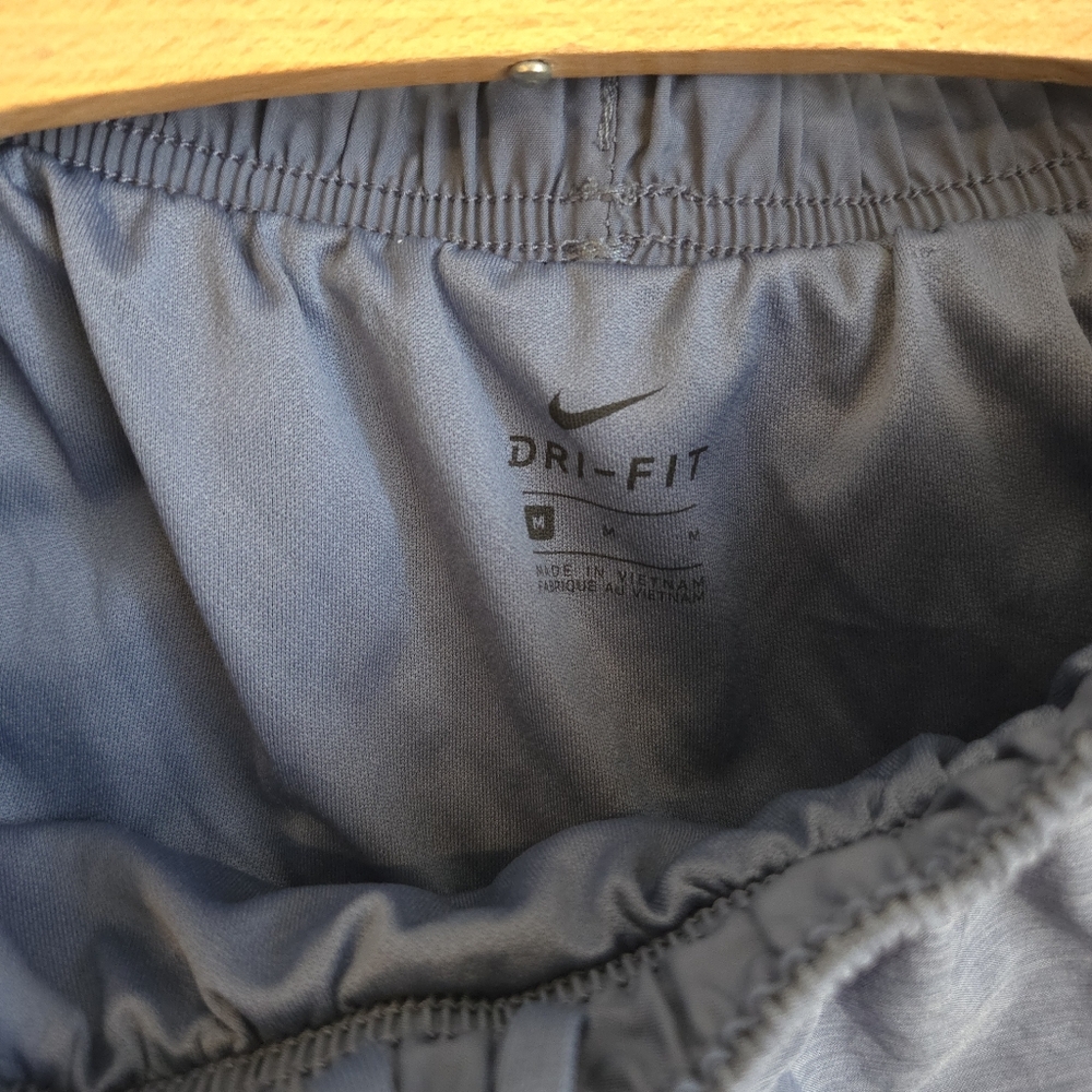 Nike Tempo Blue Running Shorts Women's Athletic Linen Dri Fit Tie West Size M - Picture 4 of 13